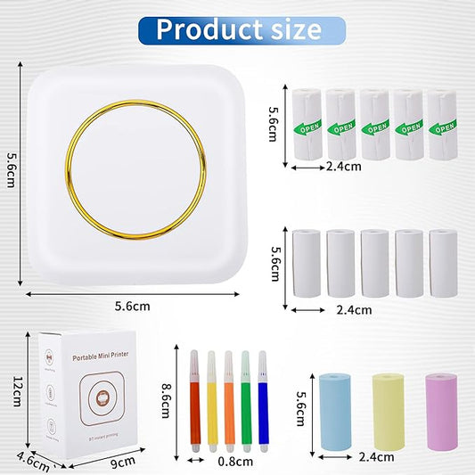 Portable Mini Pocket Thermal Printer (W)