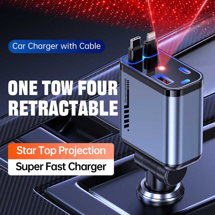 Retractable Car Charger (w)