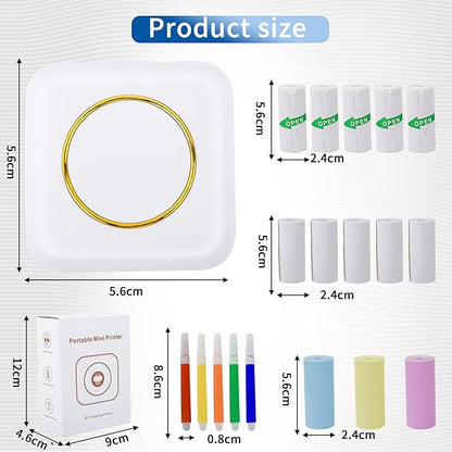 Portable Mini Pocket Thermal Printer (W)