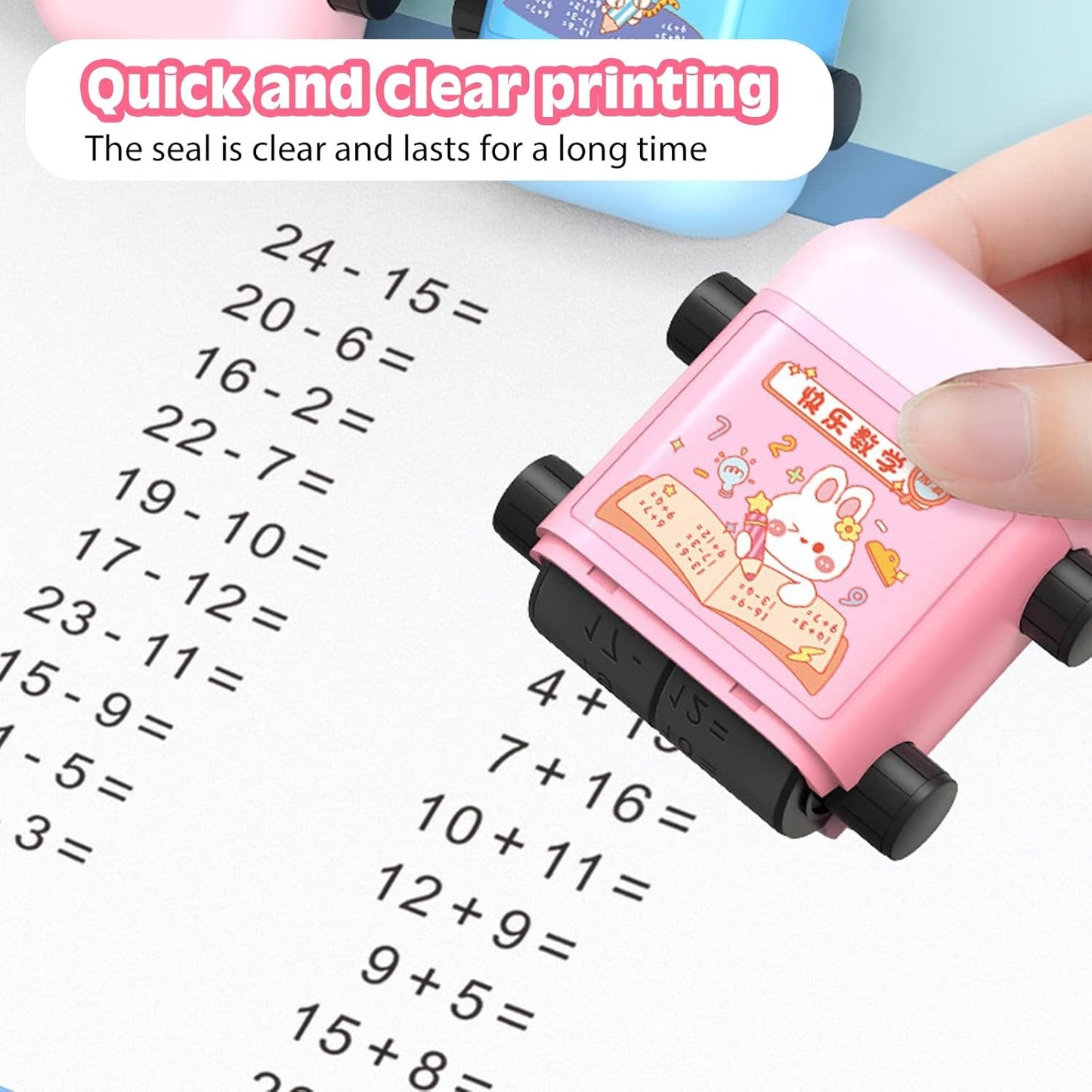 Reusable Math Roller Stamp (w)