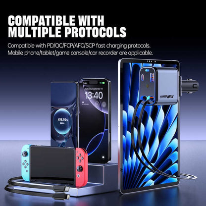 Retractable Car Charger (w)