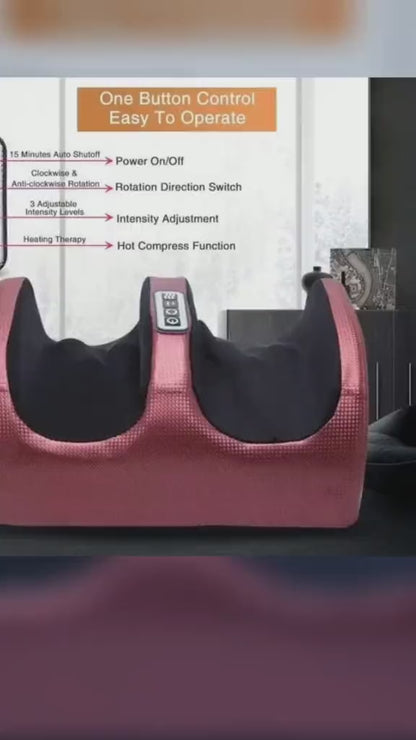 Electric Foot Massager Heating Therapy Hot Compression (w)