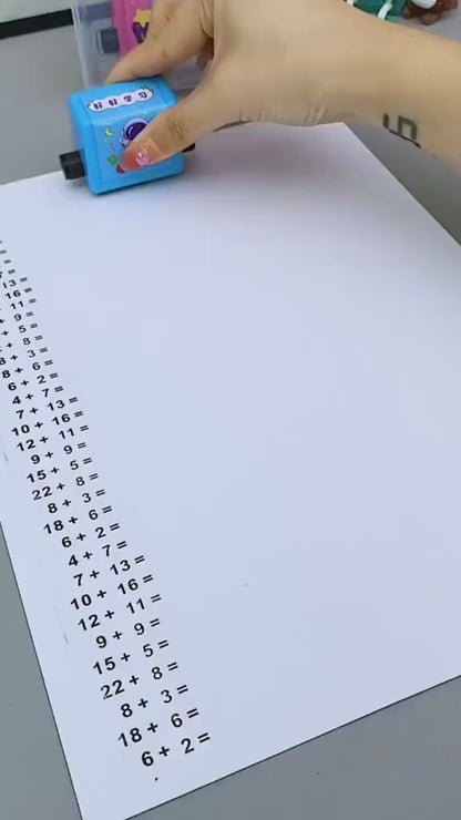 Reusable Math Roller Stamp (w)